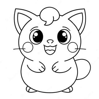 Sot Jigglypuff Som Sjunger Malarbild 14480-11980