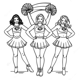 49ers Cheerleaders Malarbild 1452-1163