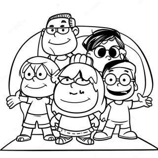 Loud House Familjeportratt Malarbild 1472-1179