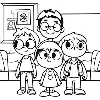 Loud House Familjeportratt Malarbild 1472-1180