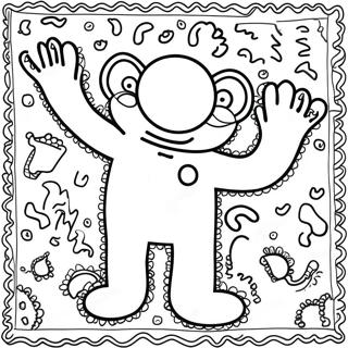 Farglaggningssida Med Keith Haring 14749-12192