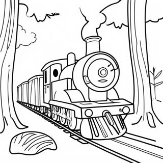 Choo Choo Charles I En Spoklik Skog Malarbok 14760-12203