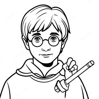 Harry Potter Med Trollstav Malarbok 14810-12242