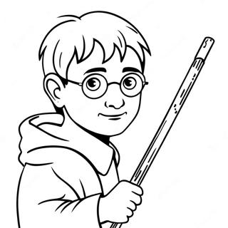 Harry Potter Med Trollstav Malarbok 14810-12243