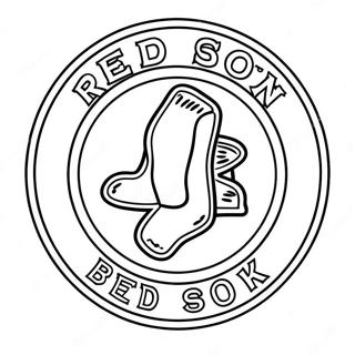 Red Sox Logotyp Malarbok 15119-12502