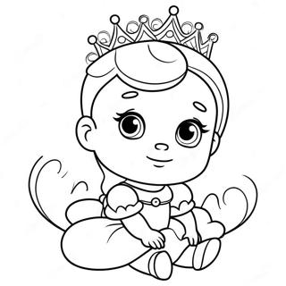 Sot Baby Prinsessa Farglaggningssida 15299-12957