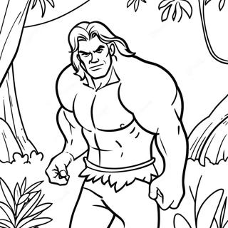 Tarzan Djungelaventyr Malarbild 15590-13190