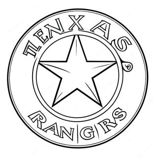 Texas Rangers Logotyp Malarbild 15620-13216