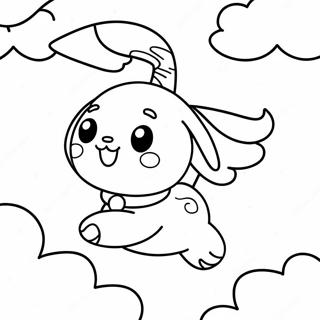 Sot Cinnamoroll Flyger I Himlen Malarbild 15691-13276