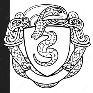 Slytherin Orm Emblem Malarbild 16072-13570