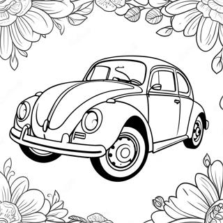 Klassisk Volkswagen Beetle Malarbild 16122-13610