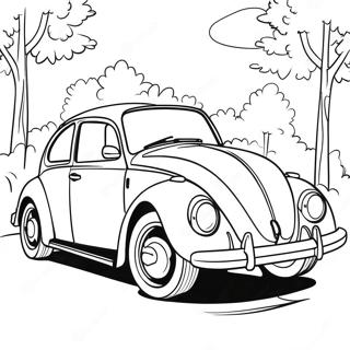 Klassisk Volkswagen Beetle Malarbild 16122-13612