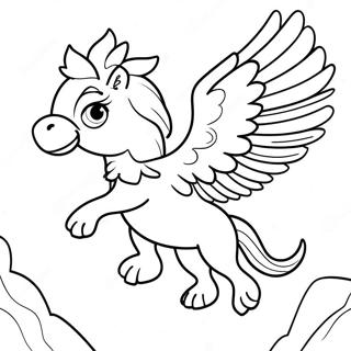 Majestatisk Griffin Flygande Malarbild 16593-13978