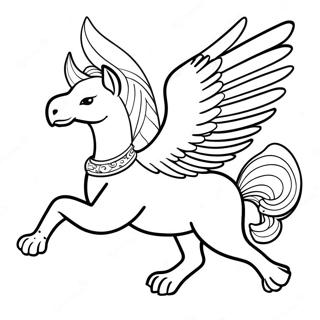 Majestatisk Griffin Flygande Malarbild 16593-13979