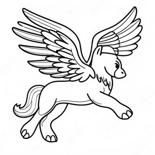 Majestatisk Griffin Flygande Malarbild 16593-13980