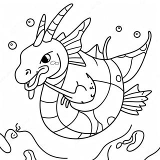 Majestatisk Gyarados Simmande Farglaggningssida 16823-14172