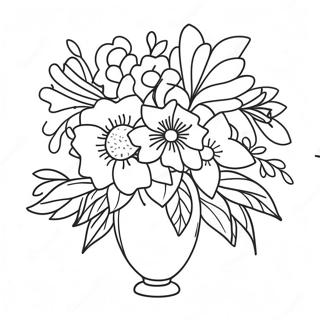 Vacker Blomsterarrangemang For Mors Dag Farglaggningssida 16873-14209