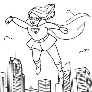 Supergirl Flyger Hogt Fargsida 17264-14513