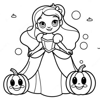 Disney Prinsessa Halloween Målarbilder