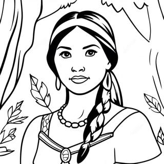 Pocahontas I Skogen Malarbild 1792-1478