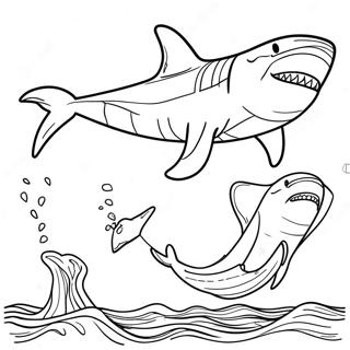 Megalodon Malarbild 1801-1483