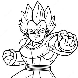 Super Saiyan Vegeta I Strid Malarbild 18226-15274