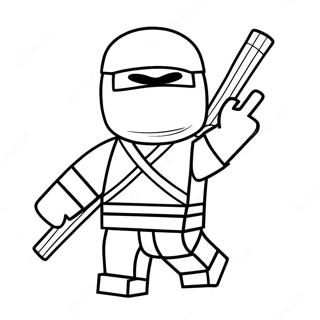 Roblox Ninja I Aktion Farglaggningssida 18536-15521