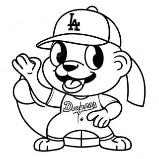 Dodgers Maskot Malarbild 19099-15970