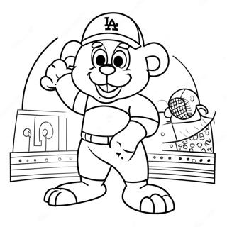 Dodgers Maskot Malarbild 19099-15971