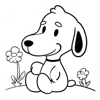 Snoopy Med Woodstock Malarbild 19159-16019