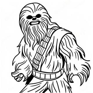 Chewbacca I Stridsstallning Malarbild 19189-16041