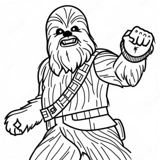 Chewbacca I Stridsstallning Malarbild 19189-16042