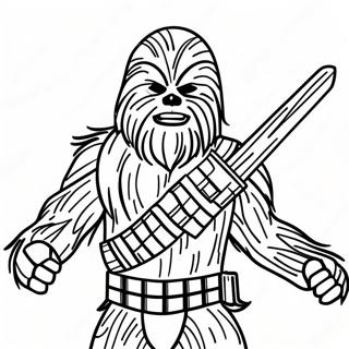 Chewbacca I Stridsstallning Malarbild 19189-16044