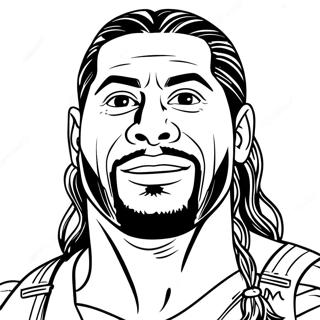 Roman Reigns Wwe Malarbild 19228-16069