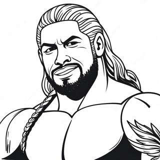 Roman Reigns Wwe Malarbild 19228-16070