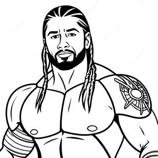 Roman Reigns Wwe Malarbild 19228-16072