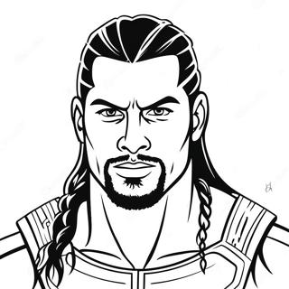 Roman Reigns I Aktion Malarbild 19229-16074