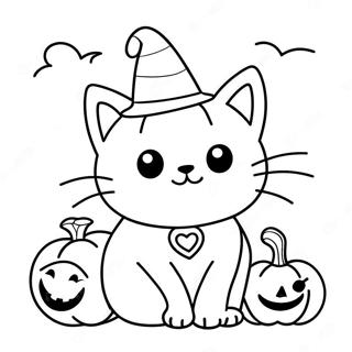 Halloween Katt Malarbild 19328-16151