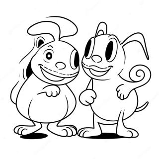 Ren Och Stimpy Tokig Aventyr Malarbild 19369-16185