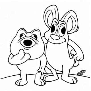 Ren Och Stimpy Tokig Aventyr Malarbild 19369-16186