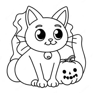 Halloween Svart Katt Malarbok 19518-18262