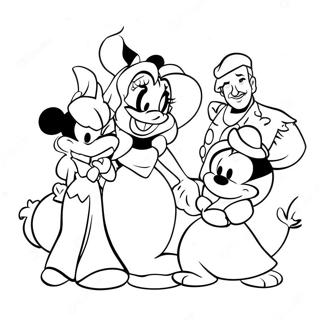 Fargglada Disney Karaktarer Malarbild 19569-18308