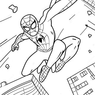 Spiderman I Rymden Bland Oss Malarbild 19599-18329