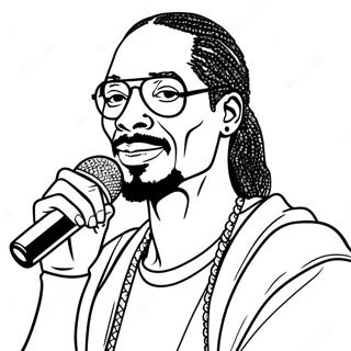 Snoop Dogg Med Mikrofon Malarbok 19629-18353