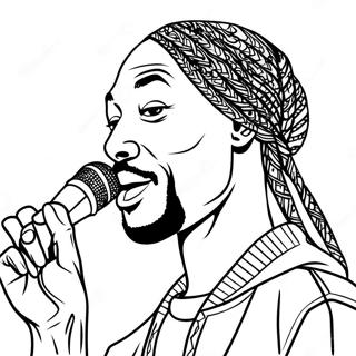 Snoop Dogg Med Mikrofon Malarbok 19629-18354