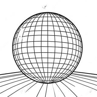 Skinande Discokula I En Nattklubb Farglaggningssida 19959-18618