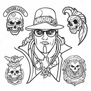 Gangsta Tatuering Farglaggningssida 2021-1659