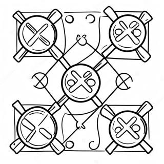 Tic Tac Toe Spelbrada Farglaggningssida 20311-18870