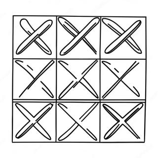 Fargglad Tic Tac Toe Ruta Farglaggningssida 20312-18873