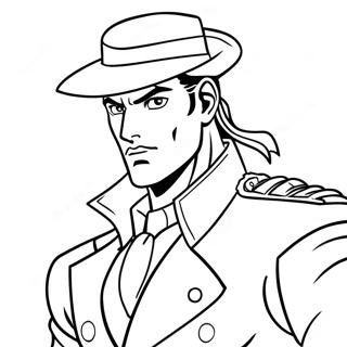 Jotaro Kujo I Aktion Farglaggningssida 20322-18881